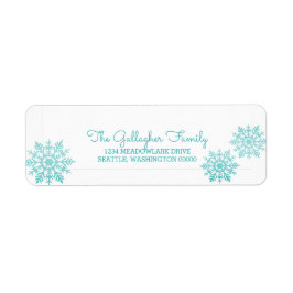 Aquamarin schimmernder Chic Snowflake Urlaub