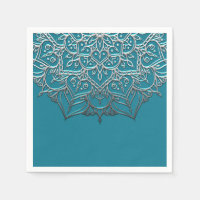 Aquamarin & Silver Mandala Elegantes Highlights