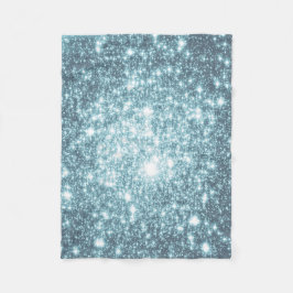 Aquamarin Stars Fleece Blanket