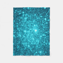 Aquamarin Stars Fleece Blanket