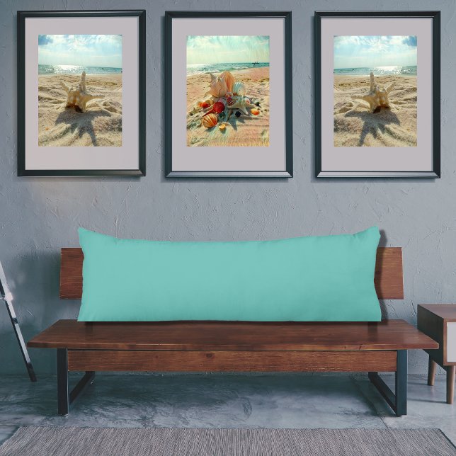 Aquamarin Türkis Aqua Blau Kissen in kräftigen Far (Von Creator hochgeladen)