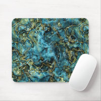 Aquamarin türkisfarbene Imitate Gold Mineralien Mu