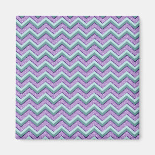 Aquamarin und Amethyst ZigZag Magnet