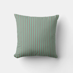 Aquamarin und grau Streifen American MOJO Pillow Kissen