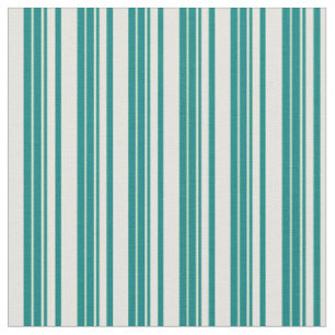 Aquamarin- und hellgelbes, farbiges Linenmuster Stoff
