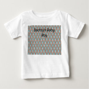 Aquamarin und Kupfer Baby T-shirt