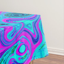Aquamarin und Magenta Cooler Retro Flüssigkeitswir