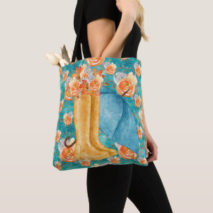 AQUAMARIN- UND ORANGE-WASSERFALL-BLUME REGENBOOTE