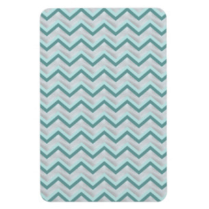 Aquamarin und Perlen ZigZag Magnet
