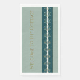 Aquamarin und weich grün serviette