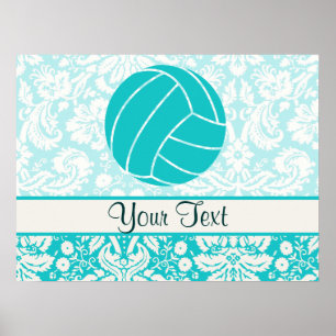 Aquamarin Volleyball Poster