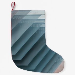 Aquamarin-weiße Digitaltapete Kleiner Weihnachtsstrumpf