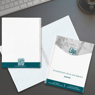 Aquamarin White Life Coach Company Workshop Journa Notizbuch