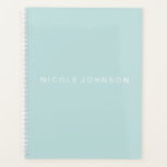 Aquamarin / Wochen/Monatsplaner Planer<br><div class="desc">Fügen Sie Ihren individuelle Name zu diesem modernen aquamarinen Wendelplaner pro Woche\Monat hinzu. Ideal für eine Vielzahl von Projekten,  um Sie behalten organisiert.</div>