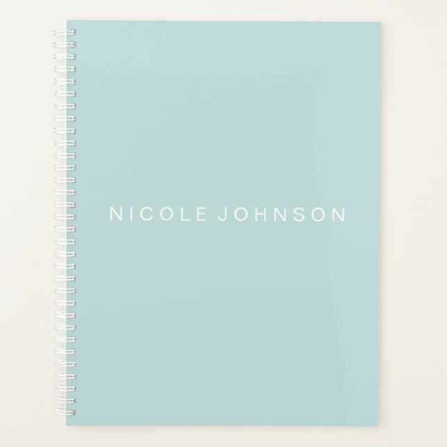 Aquamarin / Wochen/Monatsplaner Planer (Vorderseite)