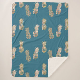 Aquamarine Ananas Sherpadecke