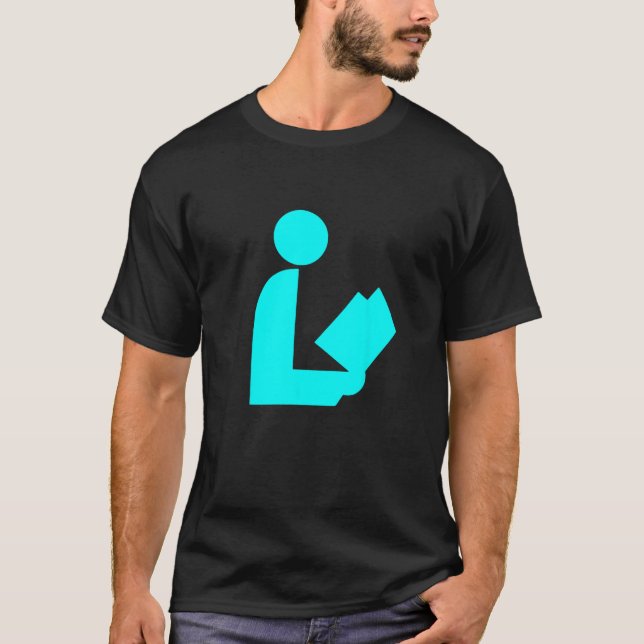 Aquamarine Aqua Library Road Signature Librarian S T-Shirt (Vorderseite)
