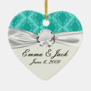 Aquamarine-Aquamarine-Aquamarine Keramik Ornament