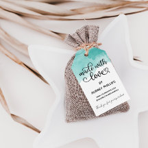 Aquamarine Aquarellfarbe Niedlich mit Liebe-Produk