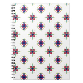 Aquamarine arabische Gemusterte Spirale Notizblock