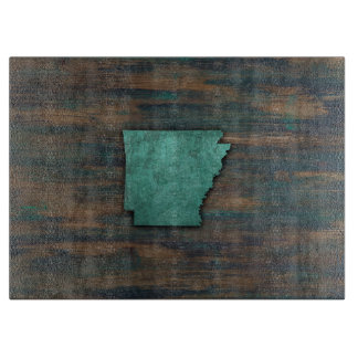 Aquamarine Arkansas-Form Schneidebrett
