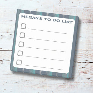 Aquamarine blaue Strandstreifen mit klebriger Leis Post-it Klebezettel