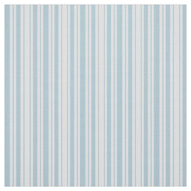 Aquamarine blaue und weiße französische tickende stoff (Muster)