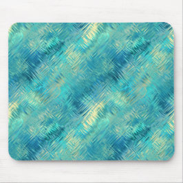Aquamarine Blue Crystal Gel Textur Mousepad