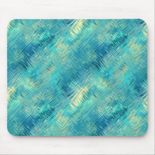 Aquamarine Blue Crystal Gel Textur Mousepad