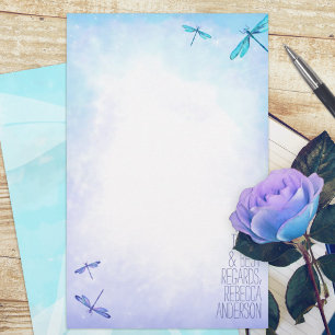 Aquamarine, Blue Dragonflies Persönliche Stationer