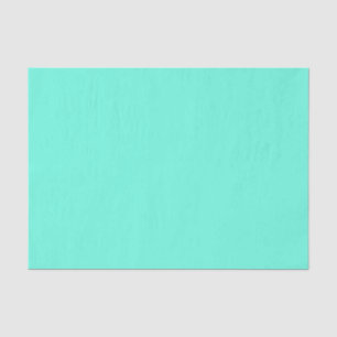 Aquamarine Blue Green Türkis Solid Color Seidenpapier