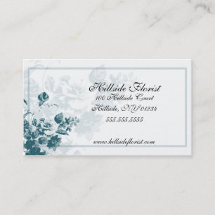Aquamarine Blume Florist Business Cards Visitenkarte