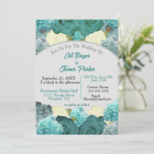 Aquamarine Blume und Rose Hochzeitsfeier