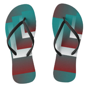 Aquamarine bordeauxfarbene Fenster Flip Flops