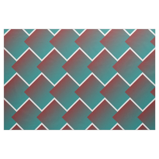 Aquamarine bordeauxfarbene Fenster Stoff (Fat Quarter (45,7 x 55,9 cm))