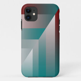 aquamarine bordeauxrote Dreiecke Case-Mate iPhone Hülle