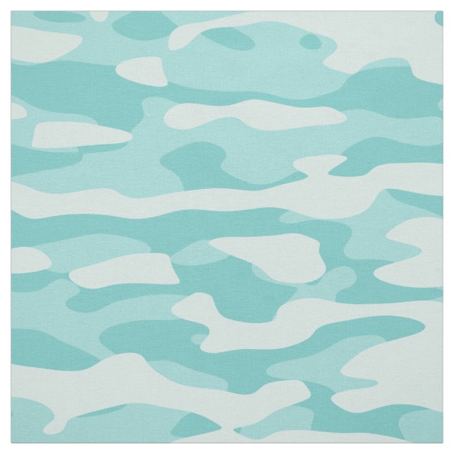 Aquamarine Camouflage Stoff (Muster)