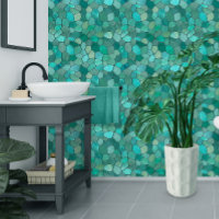 Aquamarine Cyan Mosaic