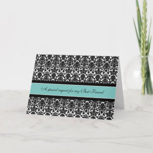Aquamarine Damask Beste Freundschaftsspielerin der Einladung