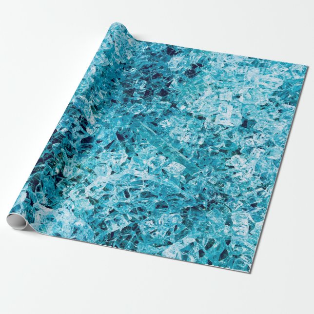 Aquamarine Darstellung Geschenkpapier (Ungerollt)
