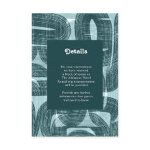 Aquamarine Details zu Retro-Bögen und -Linien