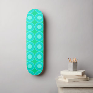 Aquamarine Donuts mit Minze Skateboard
