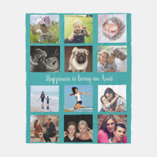 Aquamarine Familienfoto-Tante Fleecedecke