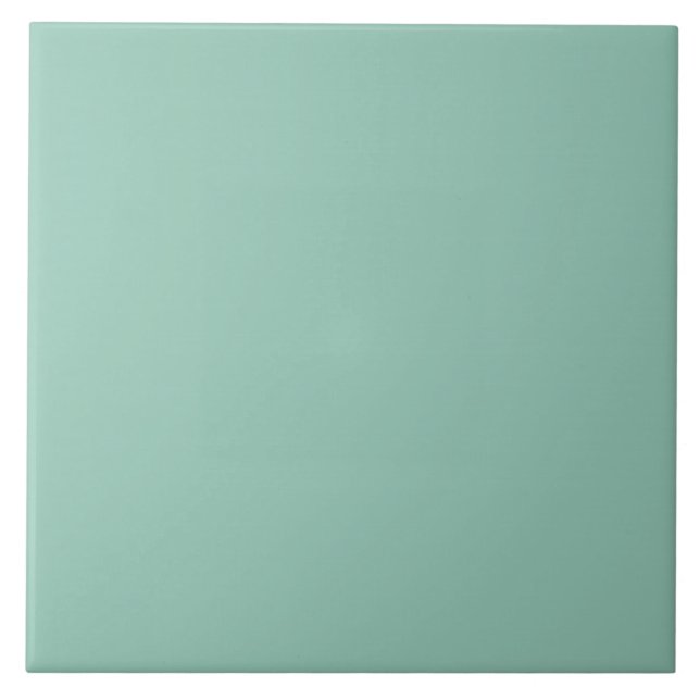 Aquamarine Farbe, blaugrüne Pastellfarbe Fliese (Vorderseite)