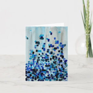 Aquamarine Farbe für Navy Dankeskarte