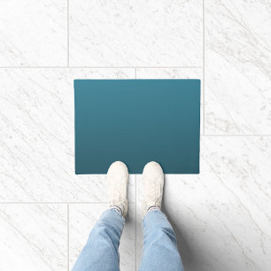 Aquamarine Farbfarbe Fußmatte