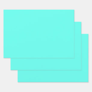 Aquamarine    (feste Farbe)  Geschenkpapier Set
