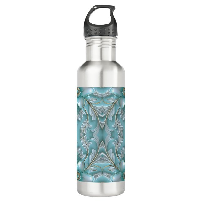 Aquamarine Flora Flasche Edelstahlflasche (Vorderseite)