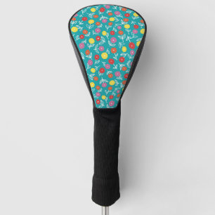 Aquamarine florale Ditsy Golf Head Abdeckung Headcover