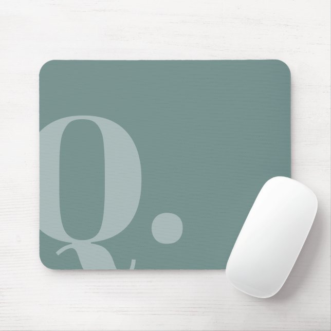 Aquamarine Form Mousepad (Mit Mouse)
